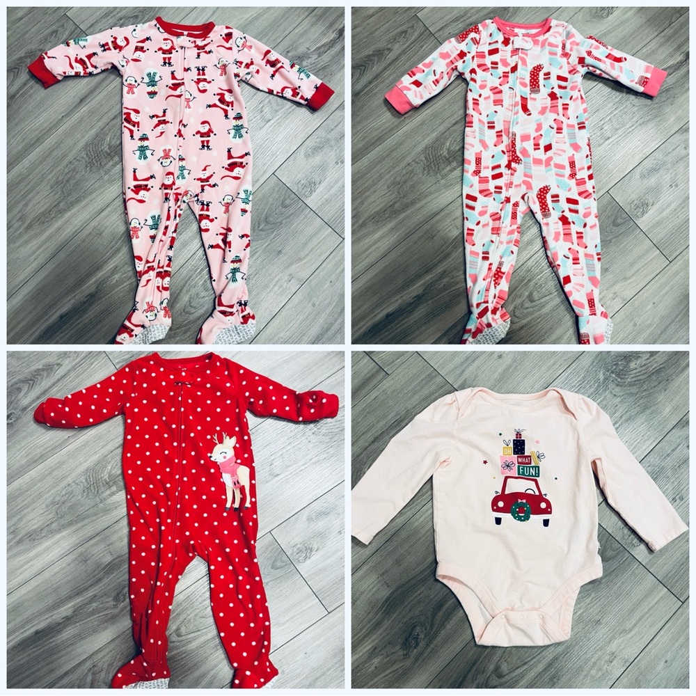 BUNDLE: Baby/Toddler Girl Christmas Lot